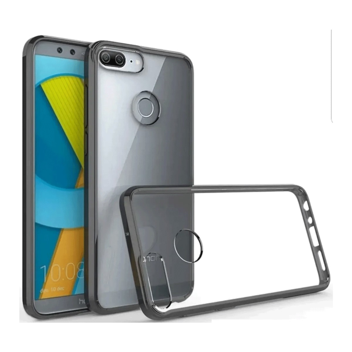 Protectores para celular  para Huawei  P Smart Funda de acr�lico y tpu Negro